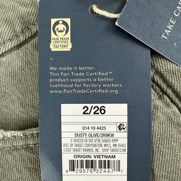 Universal Thread Vintage Midi Stretch Shorts Dusty Olive Green Women's 2 / 26 - Picture 5 of 12